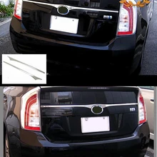 JY-embellecedor trasero de acero inoxidable SUS304, accesorios de estilo de coche superior para Toyota Prius ZVW30