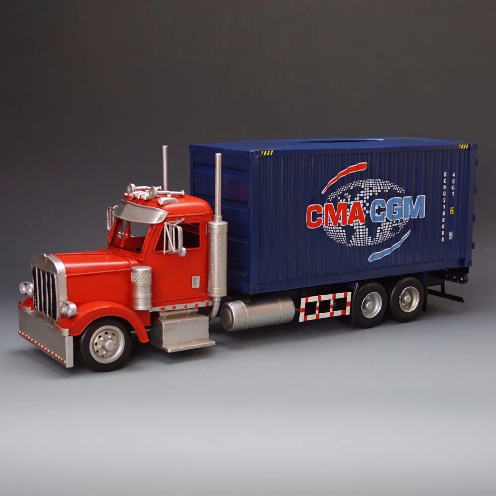 Tissue Box truck Античные Классические модели контейнеров Ретро Кованые ручной работы