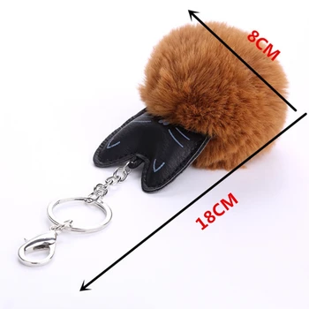 

Artificial Fur Fluffy Cat Key Chain Key Ring Handbag Car Pendant Charm Fashion