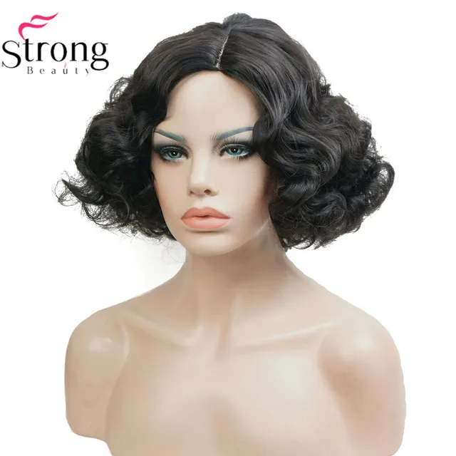 StrongBeauty 銅/ブロンド フラッパー ヘアスタイル ショート