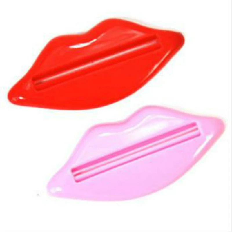

2Pcs/set Sexy Hot Lip Kiss Bathroom Tube Dispenser Toothpaste Cream Squeezer Hot Sale
