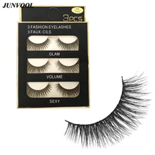 3D норковые ресницы толстые поддельные искусственные ресницы 15 пар ручная работа крест-накрест Накладные ресницы макияж красивые накладные ресницы