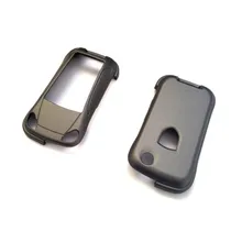 Автомобильный чехол для ключей, дистанционный флип-чехол для ключей, металлический карбоновый серый чехол для Porsche Cayenne