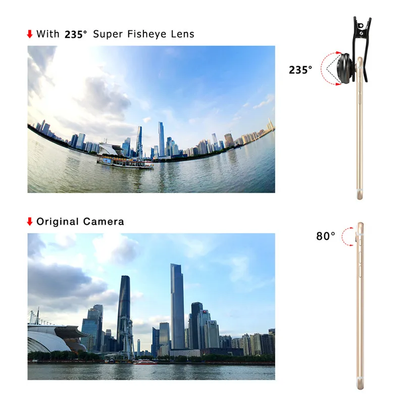 LIGINN объектив мобильного телефона 235 градусов Супер Рыбий глаз объектив для iPhone X 8 huawei mate 10 9 Xiaomi HD 8 мм объектив камеры рыбий глаз L-823