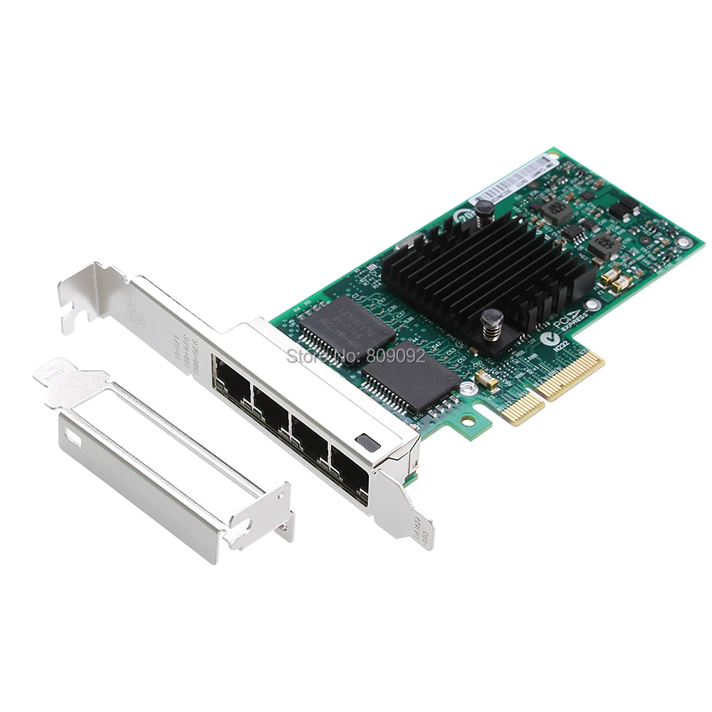 Pci-e x4 Ethernet карты адаптер High Скорость 10/100/1000 Мбит/с NIC RJ45 Gigabit 82580-4 т локальной сети для портативных ПК компьютер сервер