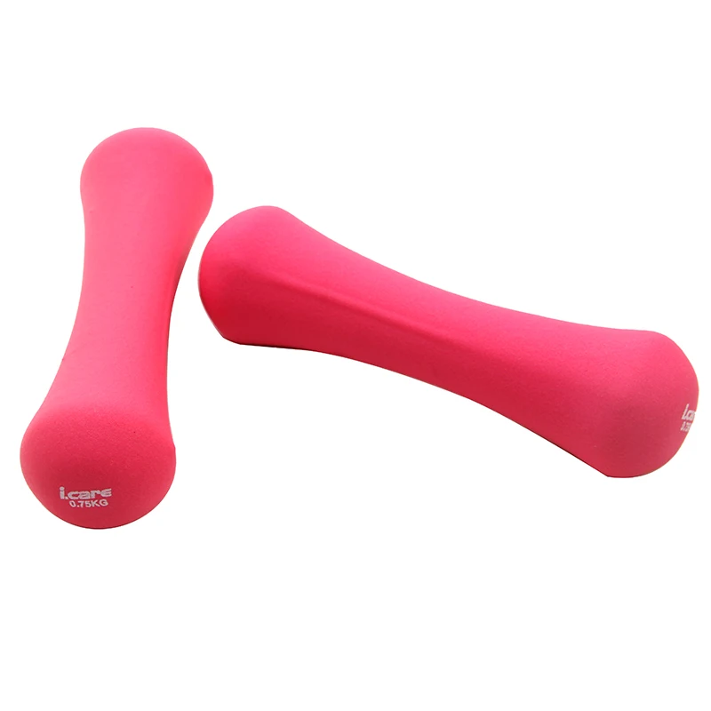 0.75kg2pcs Plastic dip in dumbbell women fitness weight dumbbells Fitness&Body Building dumbell kettlebell For girls gym (2)