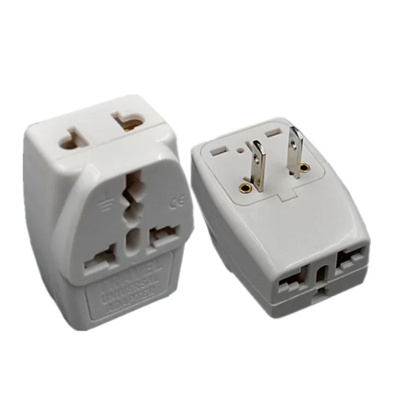 10pcs/lot extended 3 outlet socket splitter US USA AC Power Plug Home
