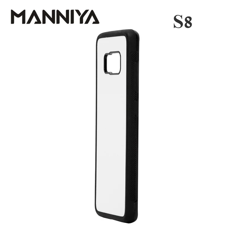 2D Estuche de sublimación de goma en blanco para Samsung Galaxy S8 Blanco