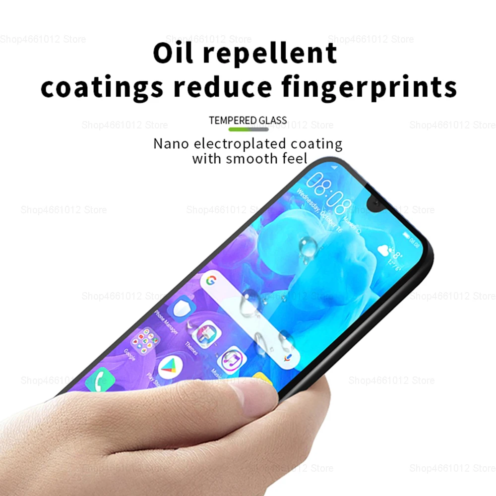 Защитное стекло для Huawei Y5 2019 закаленное полностью клеящееся защитное пленка Y 5 5Y