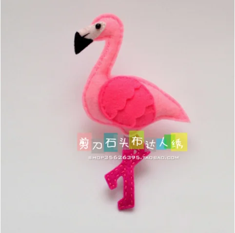DIY forest birds and parrots. Fabric Felt kit Non-woven cloth Craft DIY Sewing set Handwork Material needlework JDSTB