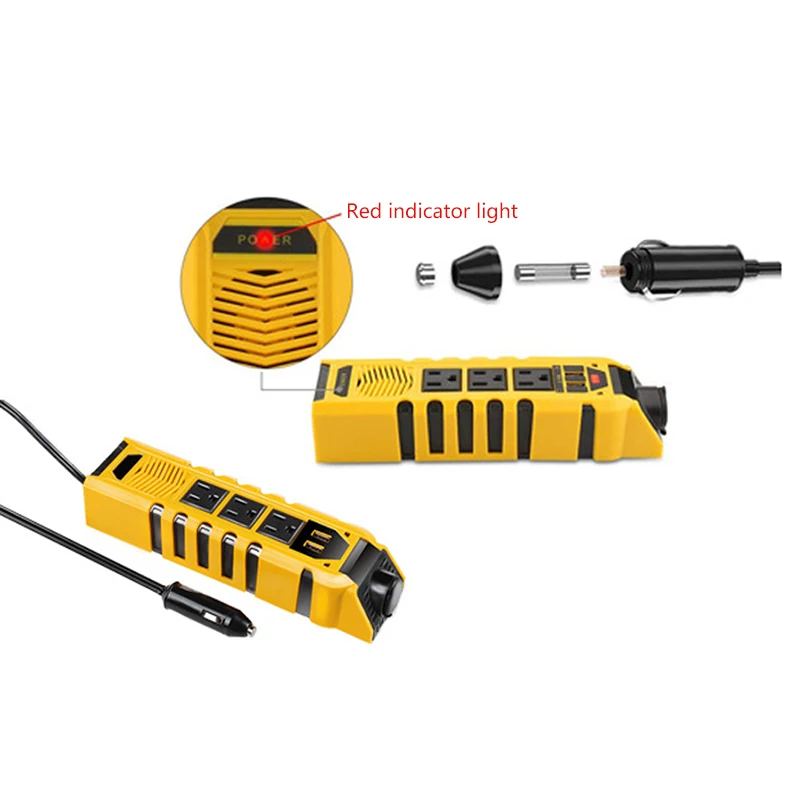 150 W 12 V постоянного тока до 110V100V dual USB 3AC выход преобразования автомобильный инвертор