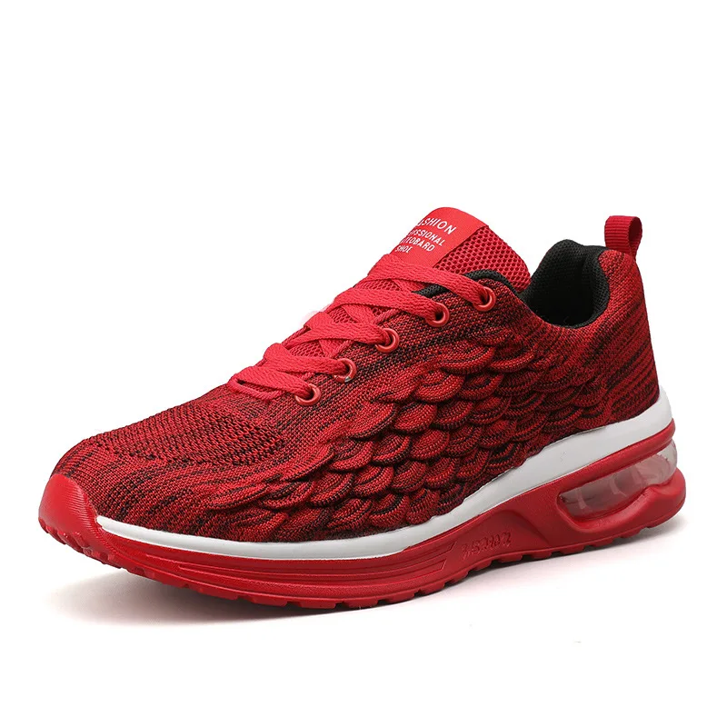 

Men Running Shoes Fish scale Light Running sneakers Rubber Gym Shoes Men Lace Up Male Mens Shoes Gym sneaker Men Max Air sport
