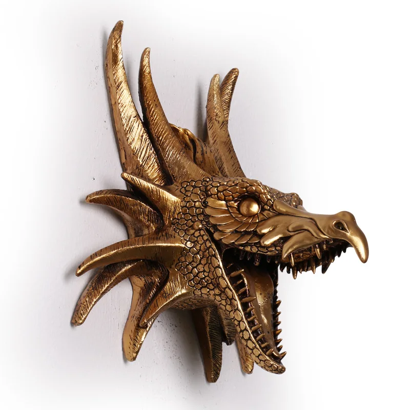 Head Arts Crafts The Head Of The Animal Ktv Creative Theme Hotel Decor Murale Bar Tyrannosaurus Rex Triceratops Dinosaur Hanging