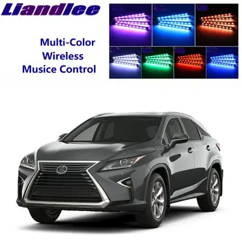 

LiandLee Car Glow Interior Floor Decorative Seats Ambient Neon light For Lexus RX 270 300 350 400 450h Facelif 2012~2019