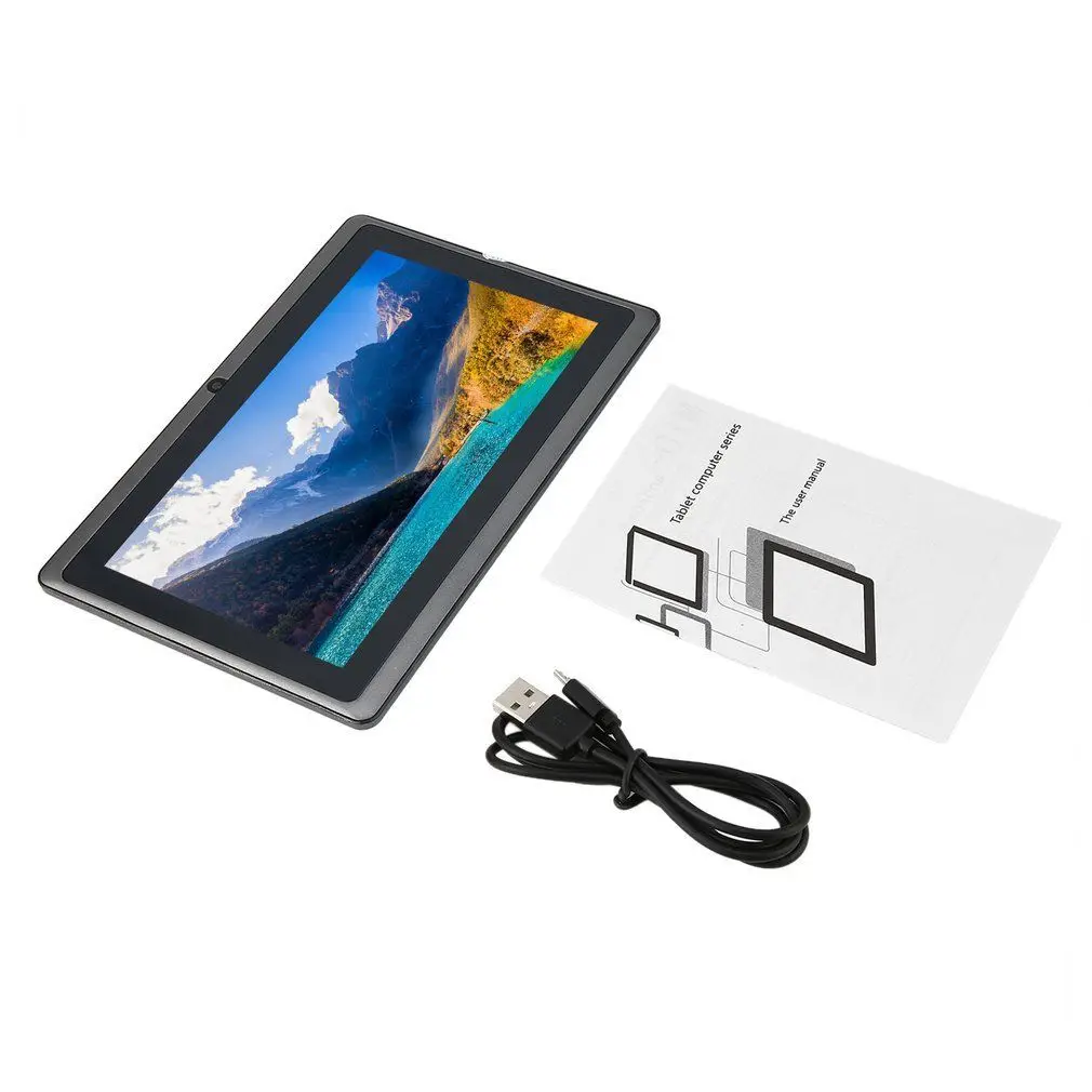 Планшет 7 дюймов планшет 4 Гб ПЗУ Android 4,4 четырехъядерный Q88 детский планшет HD Многофункциональный Ipad для геймера Музыка Видео Медиа мини-планшет