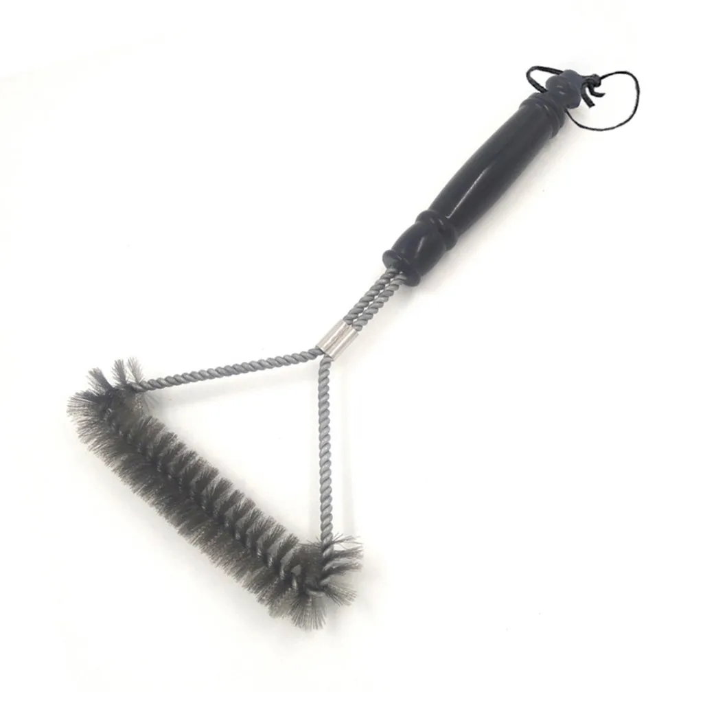 

Stainless Steel BBQ Cleaning Brush 12-Inch Steel Wire Grill Brush Outdoor Barbecue Cleaning Scraper Tool Kitchen Accessories #Z