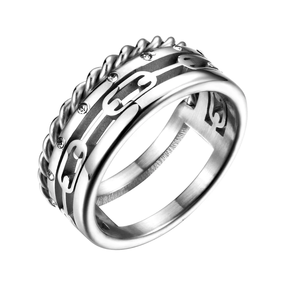JOVO эксклюзивные кольца золотого цвета, ювелирные изделия, серебряное широкое кольцо, кольца для влюбленных, подарок, CZ бусины, ювелирные изделия, кольца для мужчин
