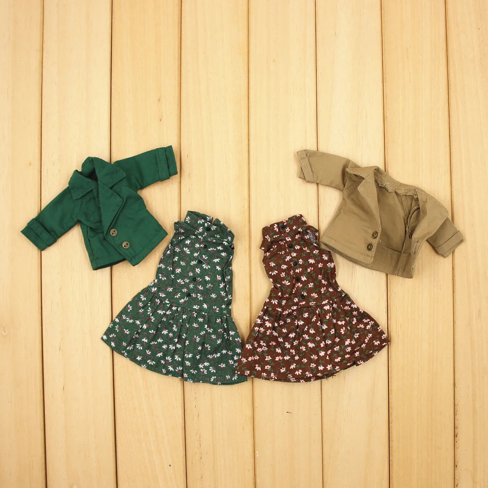 

Clothes For 1/6 Blyth 2 Pieces Dress and Suit 2 Colors