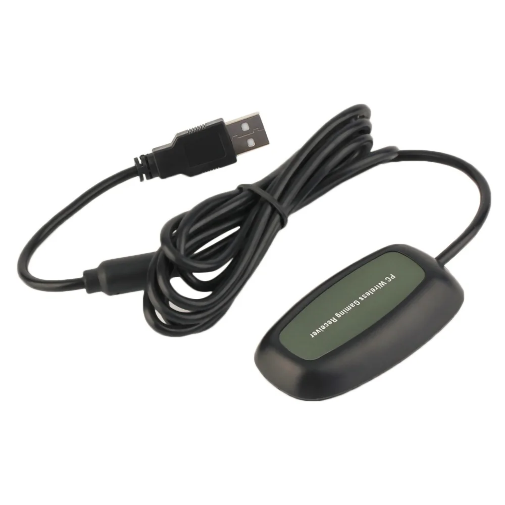 

USB 2.0 PC Wireless Controller Gaming USB Receiver Adapter For Microsoft for XBOX 360 with a CD Black