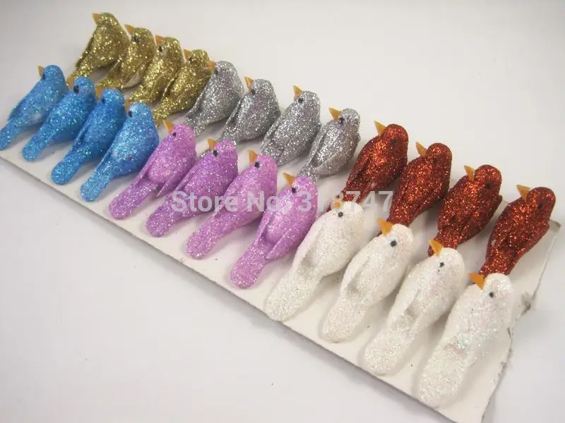 Lucia crafts 1,2*3 см/1,5*2,5 см разноцветная пена птицы декоративные птицы фестиваль подарок Diy ремесла 12 шт./лот H0453