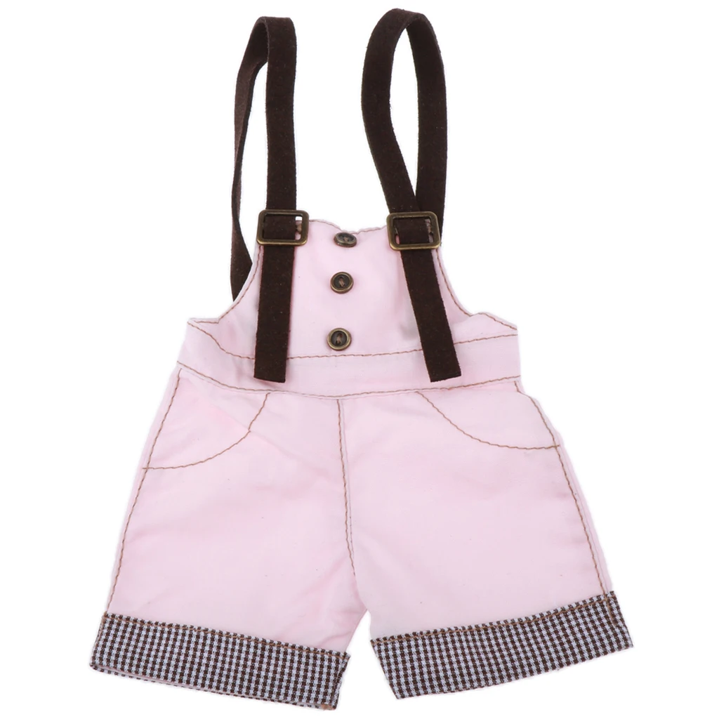 1/4 BJD Doll Outfit Doll Suspender Trousers Pants Accessories Pink