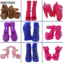 5pairs lot Mix Style Fashion Design Shoes High Heel Shoes For Monster High Dolls Sandals For