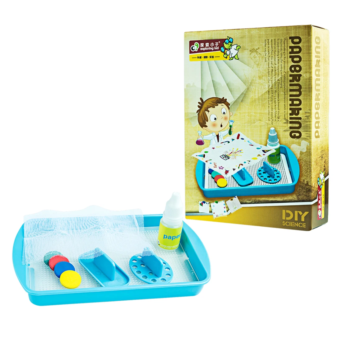 

Papermaking Experiment Science Kits Educational Toy For Kids Improving IQ Logical Thinking Toy Children Gift Drop Shipping