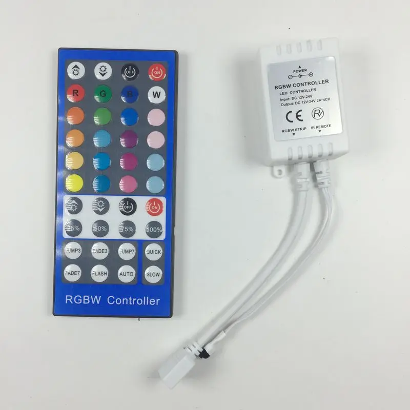 

40key RGBW Strip Controller DC12-24V With IR Remote LED Controller For LED Strips light 5050 RGBW/RGBWW Color