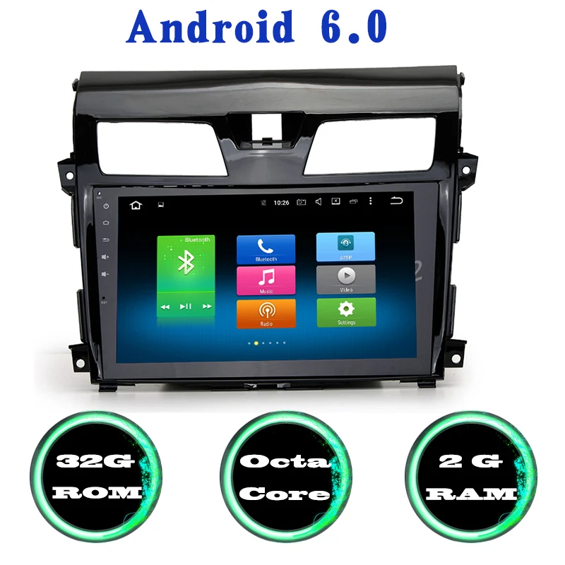 Восьмиядерный Android 6.0 автомобилей Радио GPS плеер для Nissan Altima Teana 2013-2016 с 2 г Оперативная память Wi-Fi 4 г USB Зеркало Ссылка авто мультимедиа