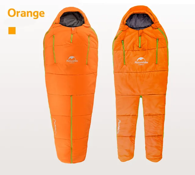 1 Person Divided Walking Sleeping Bag Freedom walk Mummy Sleeping Bag Winter Ultralight Camping 