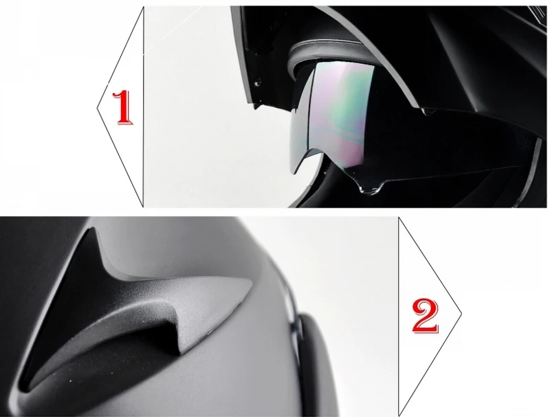 DOT Motorcycle Helmet Inner Removeable Flip Up Dual Visor Full Face Motorcycle Helmet Open Face Motorcross Road Bike MOTO Helmet (3)