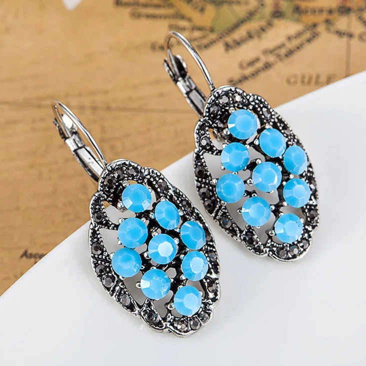 Turkish Jewelry Antique Silver Women Pendientes Vintage Accessories