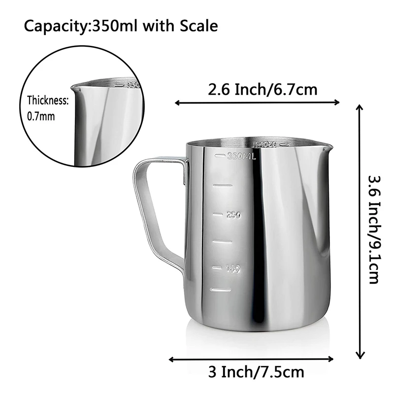 350/600/1000 мл кружка для взбивания молока молочник для кофе эспрессо бариста Ремесло Кофе Латте Кружка для взбивания молока кувшин
