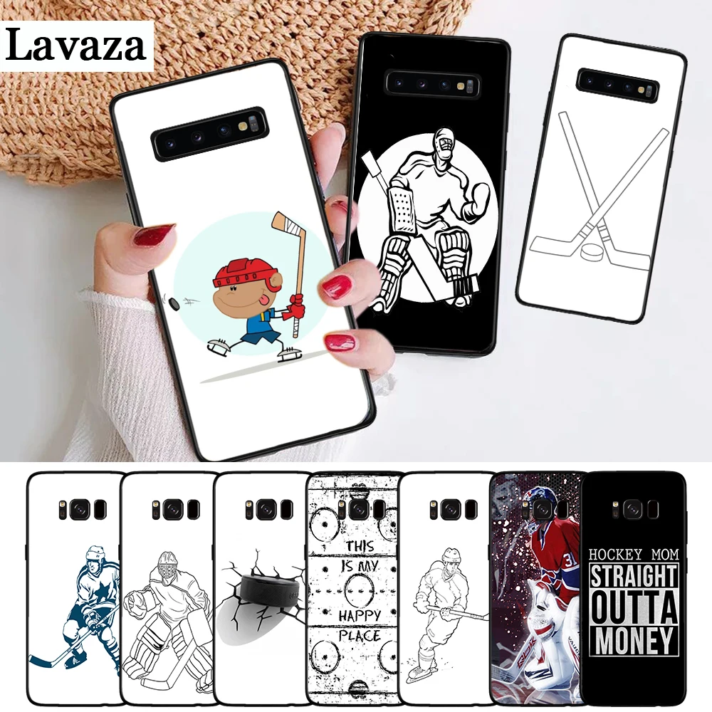 

Lavaza T hockey sport Silicone Case for Samsung S6 Edge S7 S8 Plus S9 S10 S10e Note 8 9 M10 M20 M30