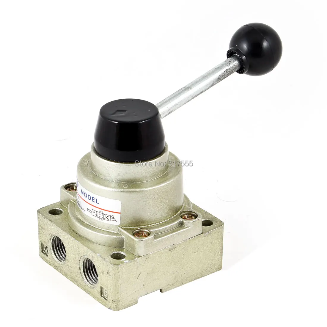 

VH-200-02 G1/4" Port 4 Way 3 Position Hand Rotary Lever Valve Max.1.0 Mpa