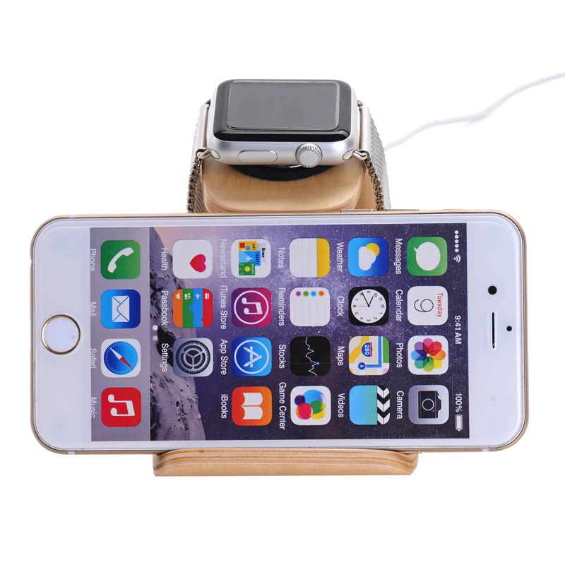 2 в 1 зарядное устройство для часов Apple watch 4/3/2/1 IPhone X 7/8 Plus 6S наручных iWatch ремешок 42