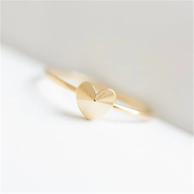 

Fashion small hearts ring, three-dimensional convex heart-shaped rings Color rings for women