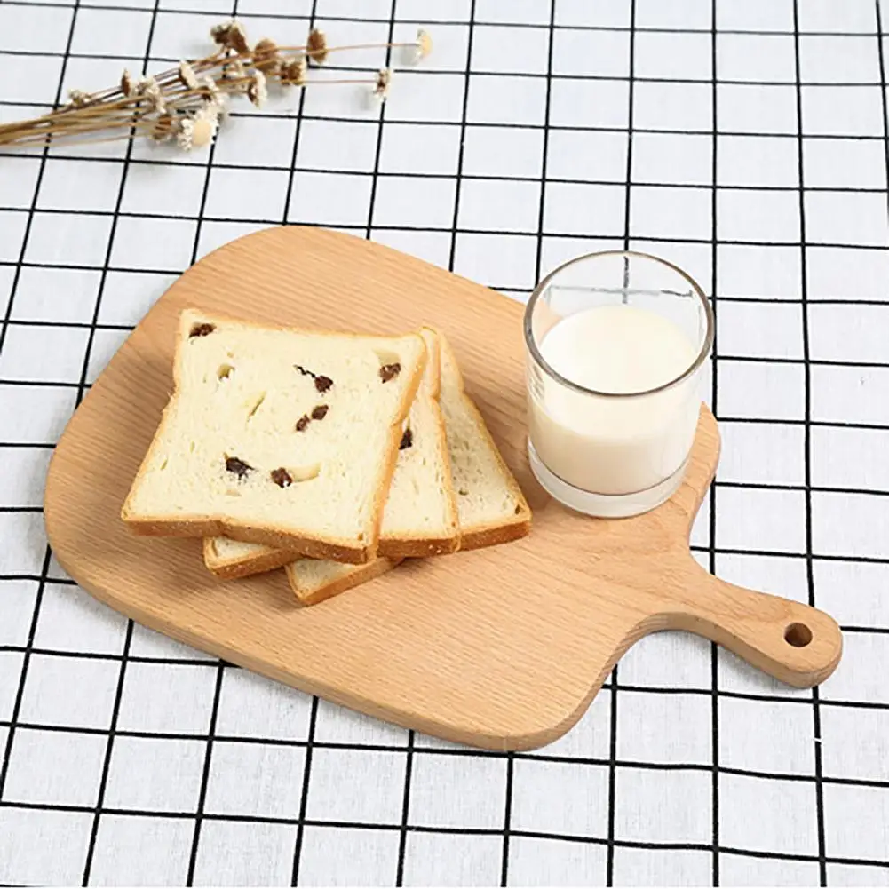 

Square Sector Wooden Cutting Board Vegetable Bread Fruit Cake Tray Rectangle Anti-slip Chopping Blocks Mat Kitchen Bamboo Gadget