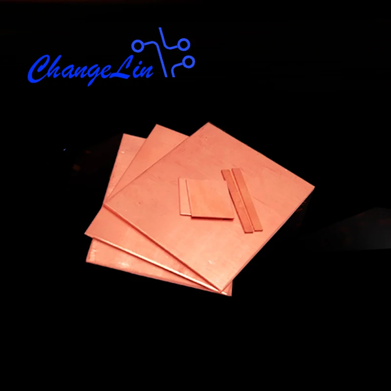 

T2 Copper Clad plate Purple Cu Plate Red Piece Copper Heat Sink Heat Removing Row Kit Laminate Circuit Board 3*100/150*100
