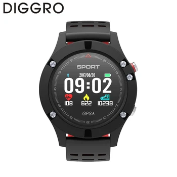 

Diggro DB-05 GPS Smart Watch Bracelet Altimeter Barometer Thermometer Color OLED Multi-sport Heart Rate for iOS Android