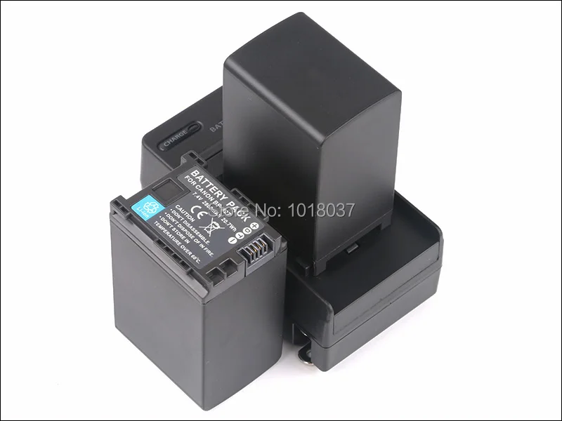 2PC BP-828 BP 828 Rechargeable Camera Digital Battery + Charger For Canon BP-820 LEGRIA iVIS VIXIA HF G30 XA20 XA25