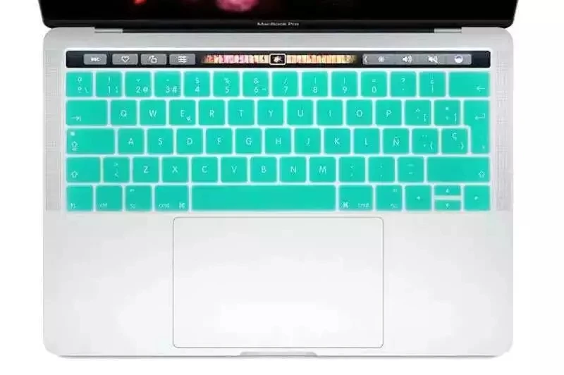 ЕС, Испания, испанский чехол для клавиатуры для нового MacBook Pro 13 15 с сенсорной панелью A1989 A1990 A1706 A1707 протектор кожи