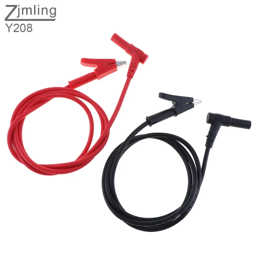 2pcs Digital Multimeter Right Angle Banana Plug Test line
