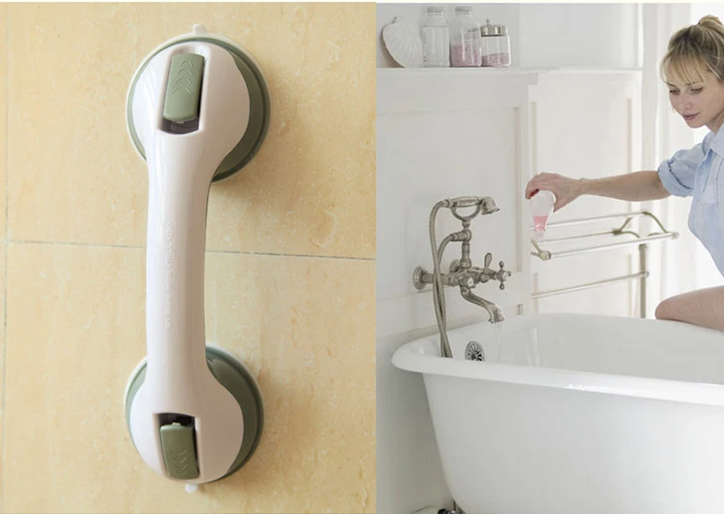 Ванная комната безопасность помогая захватить бар power-Grip присоске ручка анти-скольжения Душ Ванна безопасности опорная рейка ZJ002