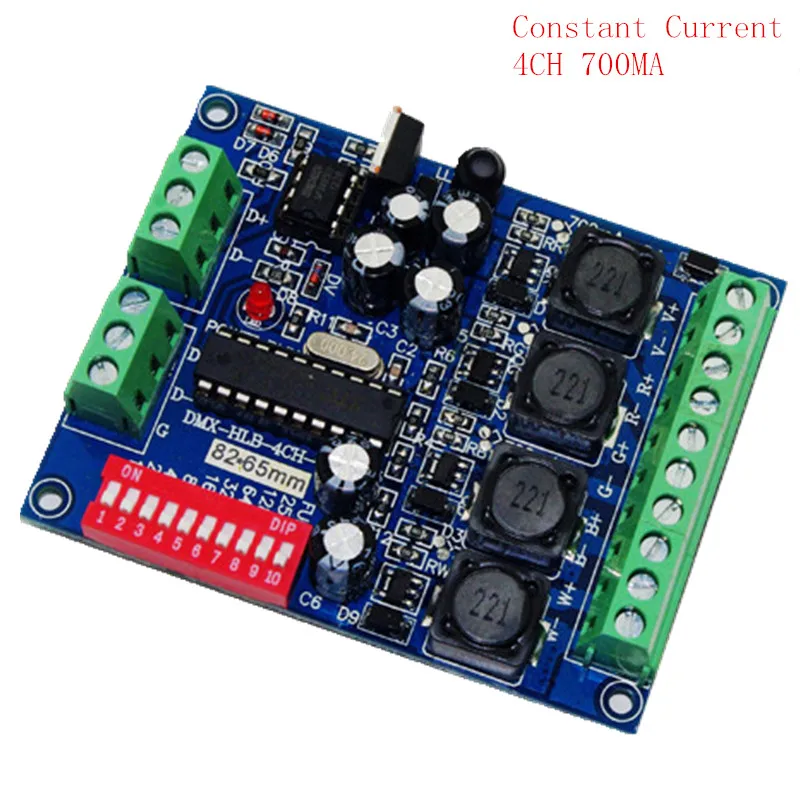 

best price 1 pcs DC5-36V Constant Current 700ma 4CH RGBW dmx Controller DMX512 decoder For led