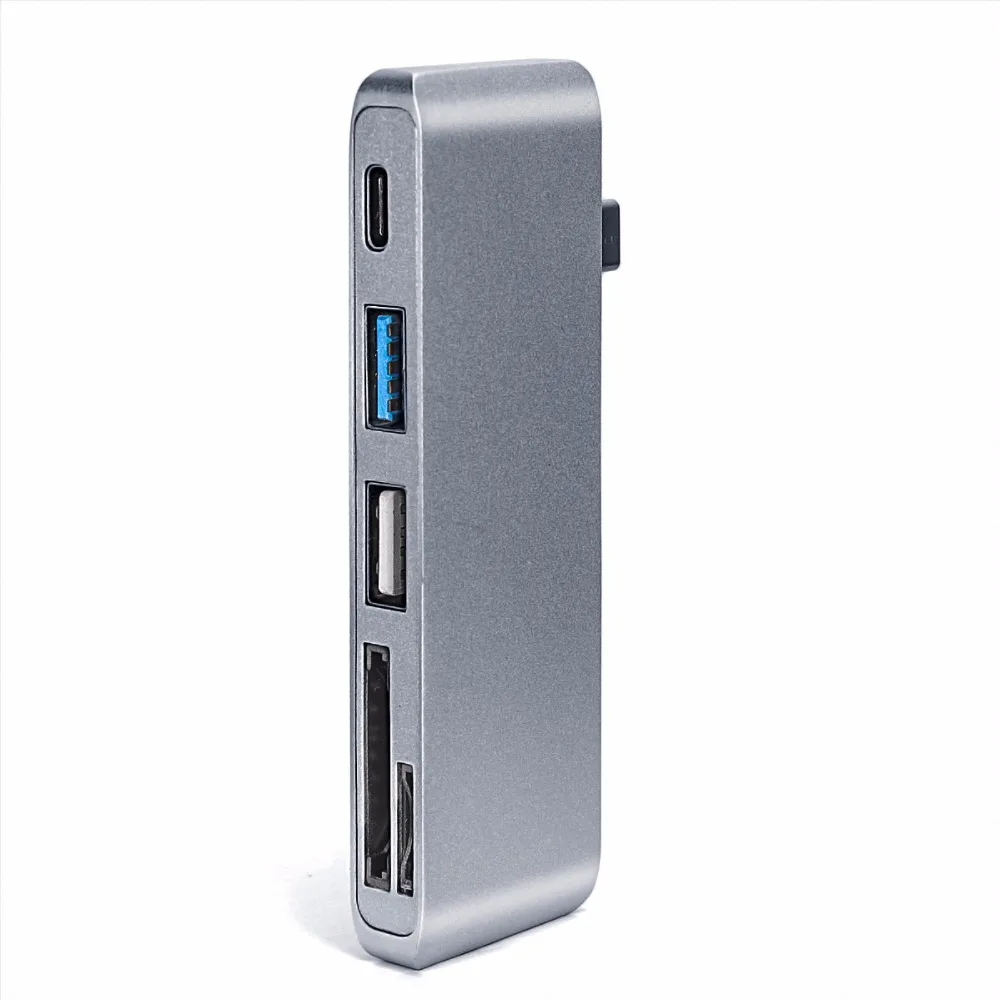 USB C Type Thunderbolt 3 до USB3.0 USB2.0 TF SD карта PD 5IN1 концентратор док адаптер для Macbook Pro SamSung S8