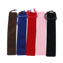 5 Color Velvet Pen Pouch Holder Single Pencil Bag Pen Case With Rope For Rollerball /Fountain/Ballpoint Pen Pencil Case New Arri 5 Color Velvet Pen Pouch Holder Single Pencil Bag Pen Case With Rope For Rollerball /Fountain/Ballpoint Pen Pencil Case New Arri