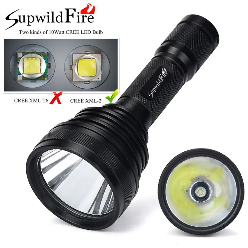 

2017 NEW SupwildFire XLamp XM-L2 U3 LED 5-Mode 18650 Flashlight Torch Light Lamp S911