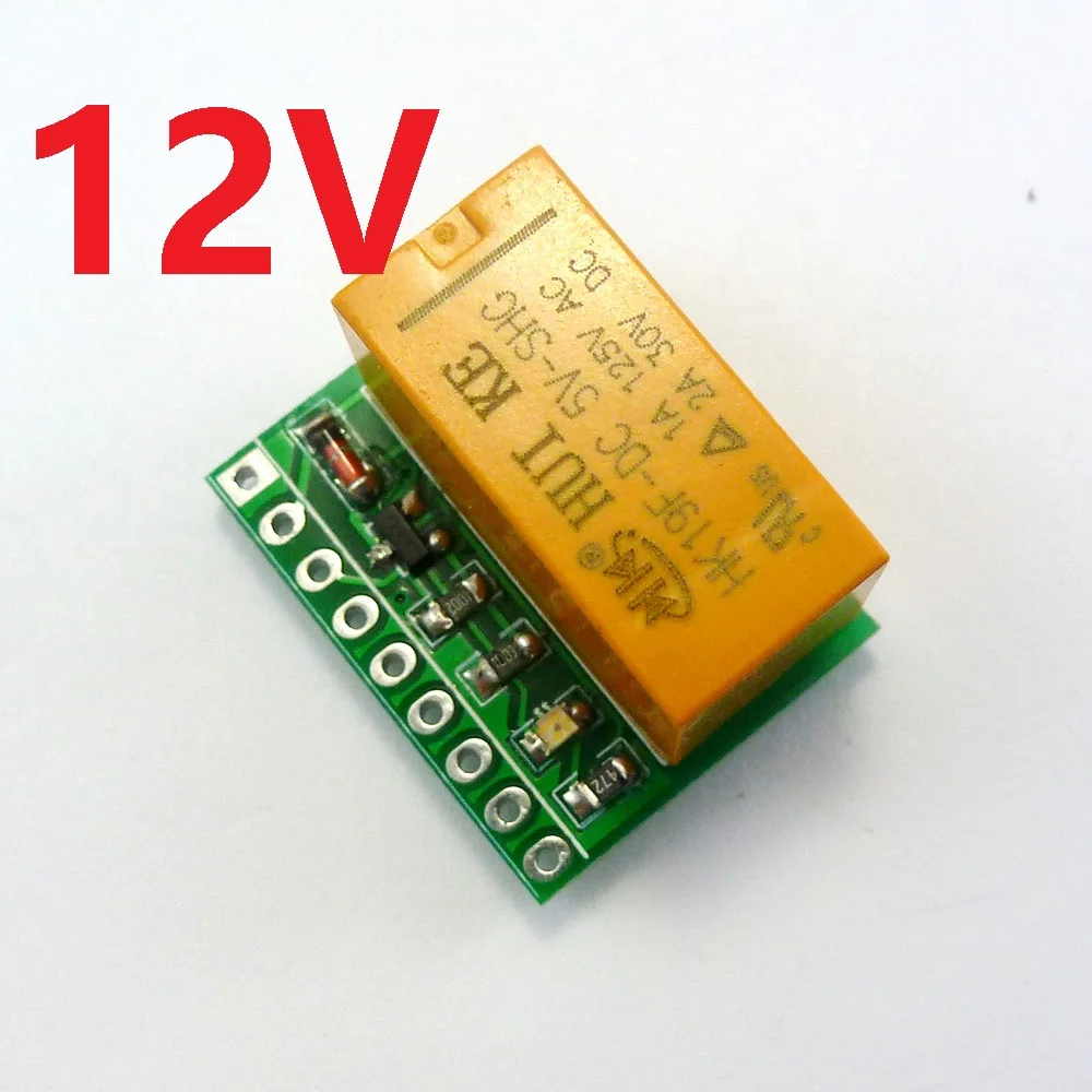 

DR21D01 12VDC DPDT Signal Relay Module Dual Channel selector switch Board for LED Motor Toy car boat model aircraft Quadcopter