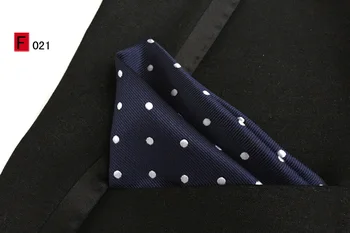 

25x25cm Top Fashion Pocket Square Dark Blue with White Dots Handkerchiefs